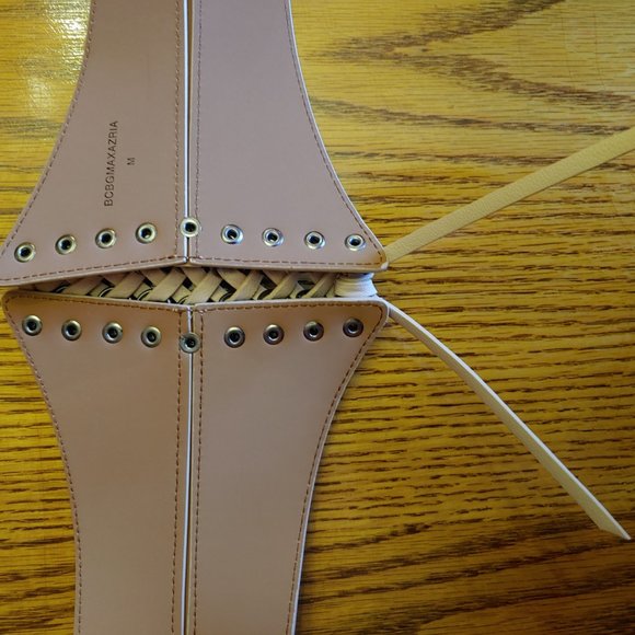 BCBGMAXAZRIA Pink Corset Belt M main image 5